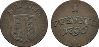 SACHSEN Ku.-Pfennig Carl August, 1775-1828.