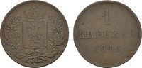 SCHWARZBURG Ku.-Kreuzer Friedrich Günther, 1807-1867.