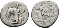 RÖMISCHE REPUBLIK AR-Denar 58 v. Chr., M. Aemilius Scaurus und P. Plautius Hypsaeus. -