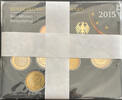 5 x Kursmünzensatz a 5,88 Euro 2015, A,D,F,G,J. BRD  Stempelglanz