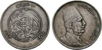 10 Qirsh AH 1341 (1923) H ÄGYPTEN Fuad, 1917-1936. Sehr schön.