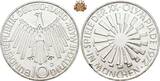 Deutschland 4 Stück 10 DM Vollständiger Satz des Münzmotivs 1b zu den Olympischen Spielen 1972 in München fast stgl - stgl +