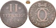 Waldeck 2 Pfennig 1754 -