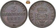 3 Pfennig 1867 Brandenburg-Preußen 3 Pfennig 1867 A fst