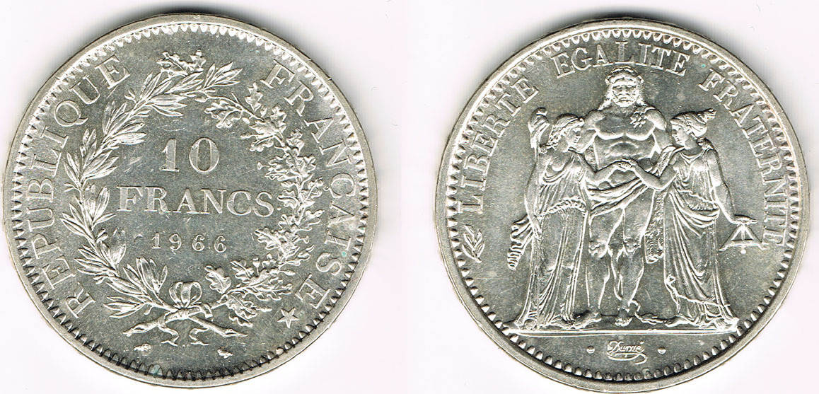 10 francs 1966 prix