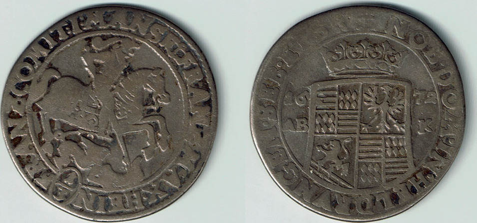 Mansfeld Bornstedt 1672 Franz Maximilian und Heinrich Franz, 1/3