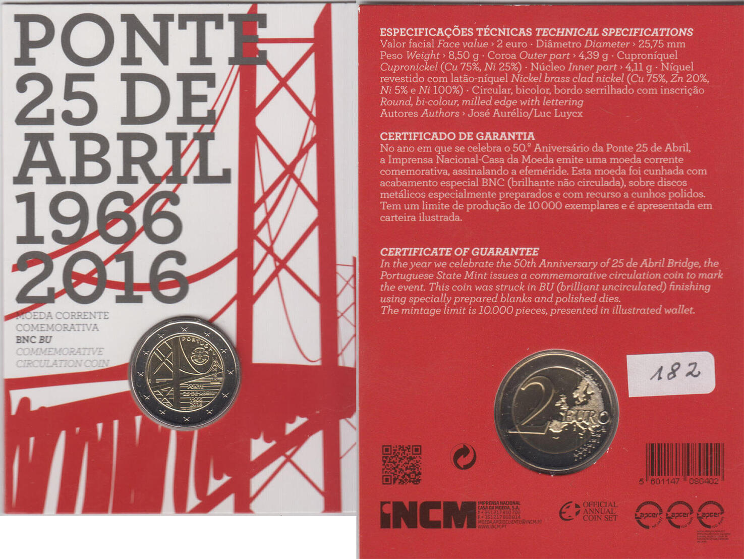 2 Euro 2 Sondergedenkm nze Portugal 2016 Br cke Des 25 Aprils 2-euro-2-sondergedenkm-nze-portugal-2016-br-cke-des-25-aprils