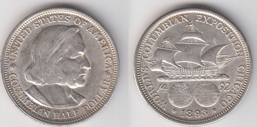 1 2 Dollar USA Half Dollar 1893 Weltausstellung Chicago 1893 1-2-dollar-usa-half-dollar-1893-weltausstellung-chicago-1893