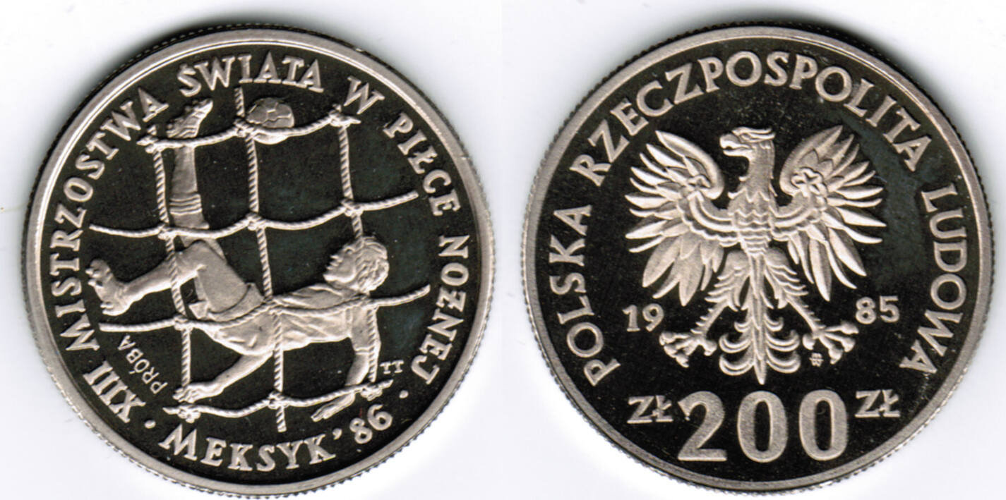 200-zloty-1985-polen-probepr-gung-fu-ball-wm-1986-pp-polierte-platte