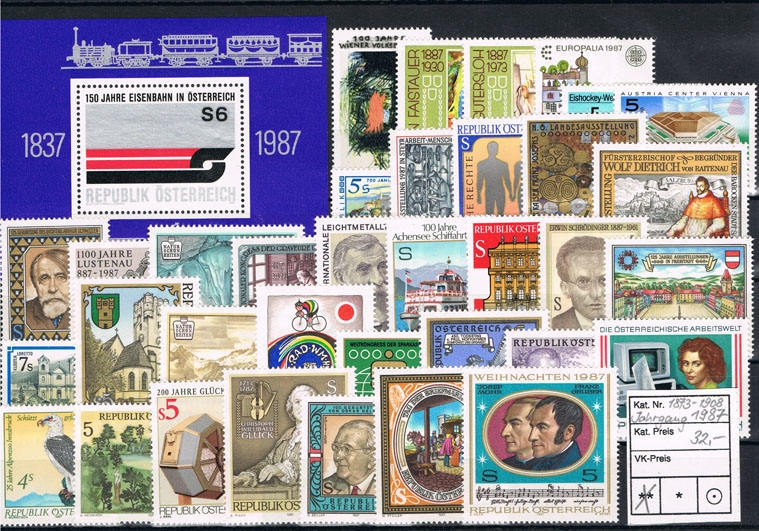 Prophila Collection Österreich 1967 – Kompletter Jahrgang Postfrisch MNH, Sammlerbriefmarken