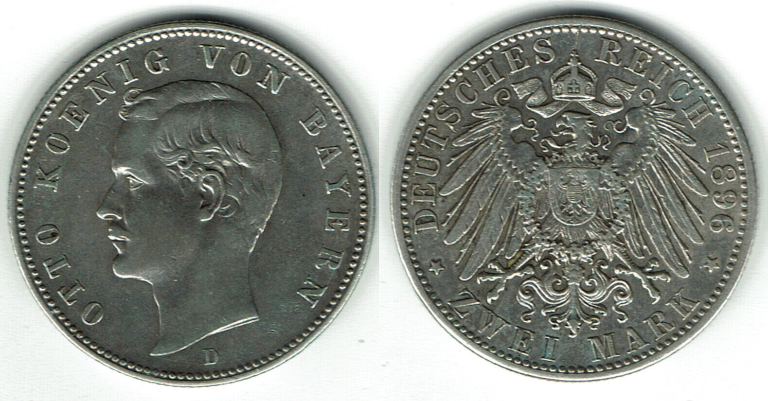 Bayern 2 Mark 1896 D K nig Otto Sehr Sch n Bis Vorz glich MA Shops