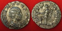 Römische Kaiserzeit - Iulia Maesa Denar AR-Denar der Iulia Maesa, Rv: Felicitas mit Merkurstab, SAECVLI FELICITAS.
