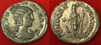 Römische Kaiserzeit - Iulia Mamea Denar AR-Denar der Iulia Mamea, Rv: Juno mit Opferschale, IVNO CONSERVATRIX