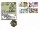 Deutsche Demokratische Republik 5 Mark im Numisbrief DDR, Offizieller Numisbrief mit 5 DM "500 Jahre Postwesen" plus Marken