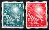 BRD 2 Werte, 10 bis 20 Pfennig BRD, Mi.-Nr. 111-112, Eröffnung des ersten Deutschen Bundestages -