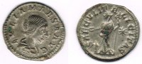 Römische Kaiserzeit - Iulia Maesa Denar AR-Denar der Iulia Maesa, Rv: Felicitas mit Merkurstab, SAECVLI FELICITAS.
