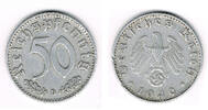 Drittes Reich 50 Pfennig Drittes Reich, Kursmünze 50 Pfennig 1940 B, Aluminium! Beispielabbildung -