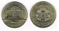 Deutsche Demokratische Republik 5 Mark DDR, 5 Mark "Überseehafen Rostock"