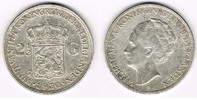 Niederlande 2 1/2 Gulden Niederlande, Wilhelmina, 2 1/2 Gulden 1930, Silber, Erhaltung siehe Scan!