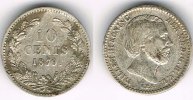 Niederlande 10 Cent Niederlade 1879, 10 Cent, Silber Kursmünze, Erhaltung siehe Scan!