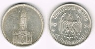 Drittes Reich 5 Reichsmark Drittes Reich, 5 Reichsmark Garnisonskirche ohne Datum, 13,89 g 900er Silber!