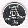 BRD 5 DM 5-DM-Gedenkmünze Albrecht Dürer, 1971, 11,2 g 625 Silber, in Originalfolie -
