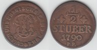 Jülich - Kleve - Berg 1/2 Stüber Herzogtum Jülich-Berg, Kursmünze 1/2 Stüber (Stuber) 1790, Karl Theodor