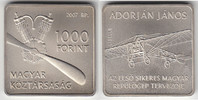 Ungarn 1000 Forint Ungarn 2007, 1000 Forint, "Adorján János - Flugzeug Libelle", siehe Sc