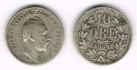 Schweden - Dänemark 10 Öre Schweden 1864, 10 Öre, Gustav XV., Erhaltung siehe scan!