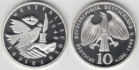 BRD 10 DM 10 DM, Westfälischer Friede, Spiegelglanz (PP), 1998 D, lose in Kapsel!