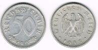 Drittes Reich 50 Pfennig Drittes Reich, Kursmünze 50 Pfennig 1935 G, Aluminium!