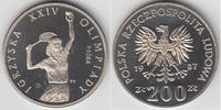 Polen 200 Zlotty Polen 1987, 200 Zloty "Probe", Olympische Spiele - Tennis, PP, siehe S