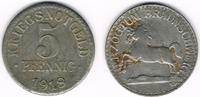 Deutsche Nebengebiete - Braunschweig 5 Pfennig Herzogtum Braunschweig, Notgeld 5 Pfennig 1918, Eisen, Erhaltung siehe Scan!