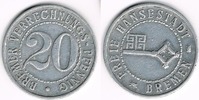 Bremen 20 Pfennig Notgeld: Bremen 20 Pfennig (Verrechnungs-Pfennig), Schlüssel, siehe Scan!
