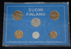Finnland 6,86 Markka Finnland, Offizieller Kursmünzensatz (KMS) in Plastikpackung. Gebrauchsspuren.