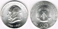 Deutsche Demokratische Republik 20 Mark DDR, Gedenkmünze 20 Mark "Johann Wolfgang von Goethe", Erhaltung siehe