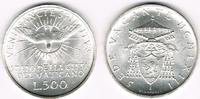 Vatikan 500 Lire Vatikan, Silbermünze Sede Vacante Ausgabe 1958", siehe Scan