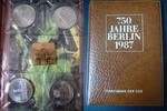 Deutsche Demokratische Republik 4 x 5 Mark DDR, Münzset 4 x 5 Mark "750 Jahre Berlin 1987" im Original Kunstleder