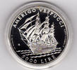San Marino 5000 Lire Silbergedenkmünze 5000 Lire Segelschiff - Amerigo Vespucci, siehe Scan
