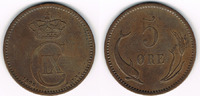 Dänemark 5 Öre Dänemark 1898, 5 Öre, Christian IX., Erhaltung siehe scan!