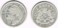 Schweden 1 Krona Schweden 1889, 1 Krone, Oskar II., Erhaltung siehe Scan!