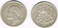 Schweden 1 Krona Schweden 1897, 1 Krone, Oskar II., Erhaltung siehe Scan!