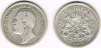 Schweden 1 Krona Schweden 1901, 1 Krone, Oskar II., Erhaltung siehe Scan!