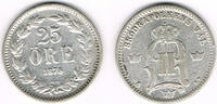 Schweden 25 Öre Schweden 1875, 25 Öre, Oskar II., Erhaltung siehe Scan!