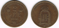 Schweden 2 Öre Schweden 1876, 2 Öre, Oskar II., Erhaltung siehe Scan!