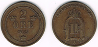 Schweden 2 Öre Schweden 1875, 2 Öre, Oskar II., Erhaltung siehe Scan!
