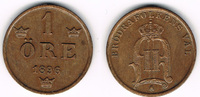 Schweden 1 Öre Schweden 1896, 1 Öre, Oskar II., Erhaltung siehe Scan!