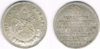 Frankfurt Silberabschlag vom 3/4 Dukaten Frankfurt, Silberabschlag (Medaille) 1764 auf die Kaiser-Krönung von Joseph II.