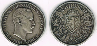Norwegen 2 Kroner Norwegen 1908, 2 Kroner, Haakon VII., Erhaltung siehe Scan!