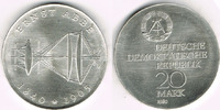 Deutsche Demokratische Republik 20 Mark DDR, Gedenkmünze 20 Mark "Ernst Abbe", Erhaltung siehe Scan!
